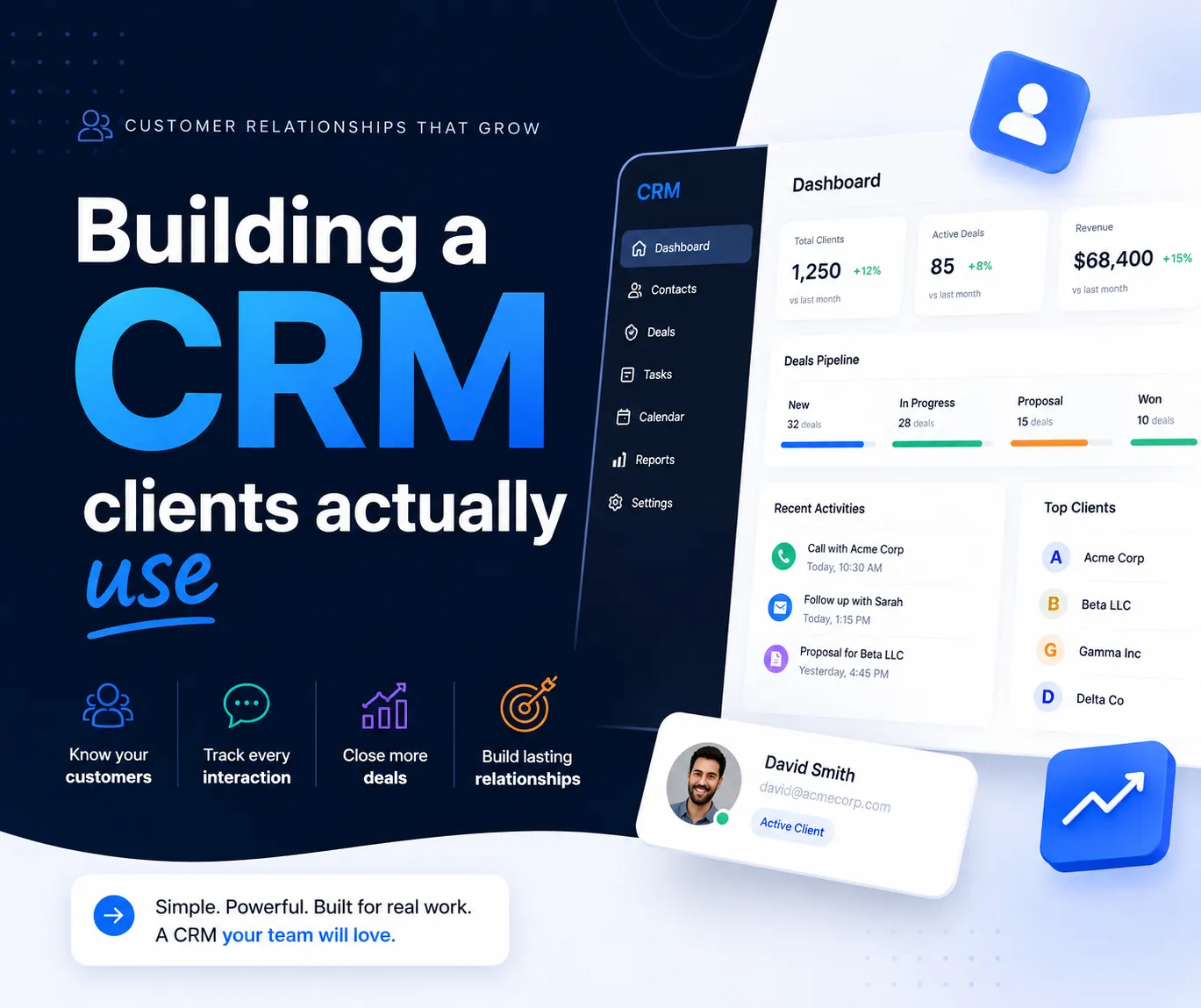 بناء نظام CRM يستخدمه العملاء فعلاً